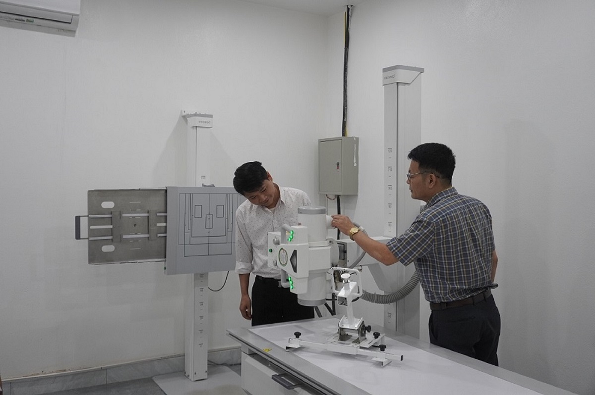 SỞ KHOA HỌC VÀ CÔNG NGHỆ THẨM ĐỊNH AN TOÀN BỨC XẠ TẠI TRUNG TÂM Y TẾ KHU VỰC BẢO THẮNG VÀ PHÒNG KHÁM ĐA KHOA AN CƯỜNG